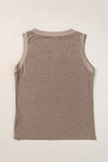 KaleaBoutique Comfortable Ribbed V Neck Tank - KaleaBoutique.com