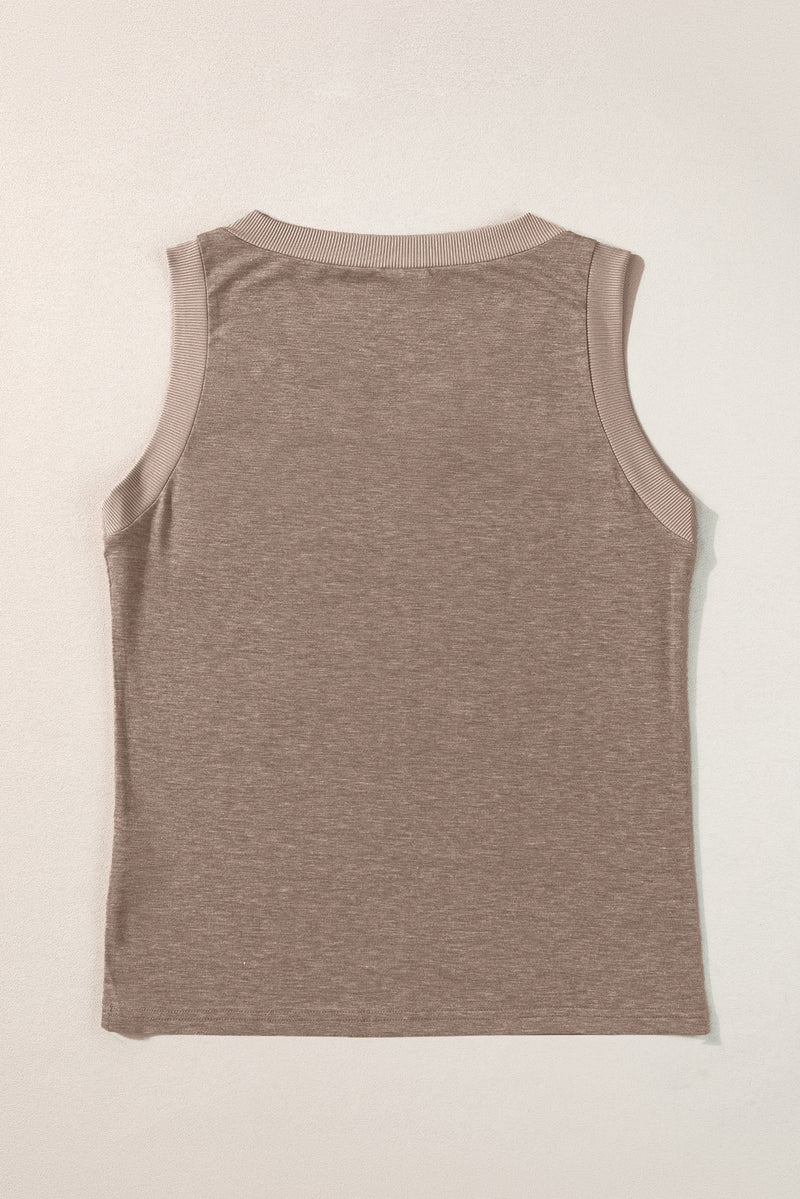 Ribbed V Neck Tank - KaleaBoutique.com