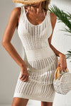 KaleaBoutique Perfect Eyelet Crochet Sleeveless V Neck Beach Dress - KaleaBoutique.com