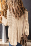 Hollow-out Bracelet Sleeve Knit Cardigan - KaleaBoutique.com