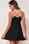 KaleaBoutique Sporty Ribbed Spaghetti Straps One Piece Swimdress