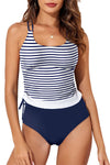 KaleaBoutique Stylish Drawstring Tummy Control Mix-and-match 2pcs Tankini Swimsuit