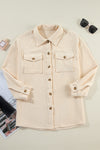 KaleaBoutique Corduroy Flap Pocket Button Up Shacket - KaleaBoutique.com