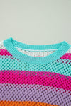 KaleaBoutique Colorblock Patchwork Knit Crochet Eyelet Sweater - KaleaBoutique.com