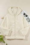 KaleaBoutique Fleece Zip Up Drawstring Hooded Pocketed Jacket - KaleaBoutique.com