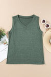 Ribbed V Neck Tank - KaleaBoutique.com