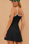 KaleaBoutique Sporty Ribbed Spaghetti Straps One Piece Swimdress