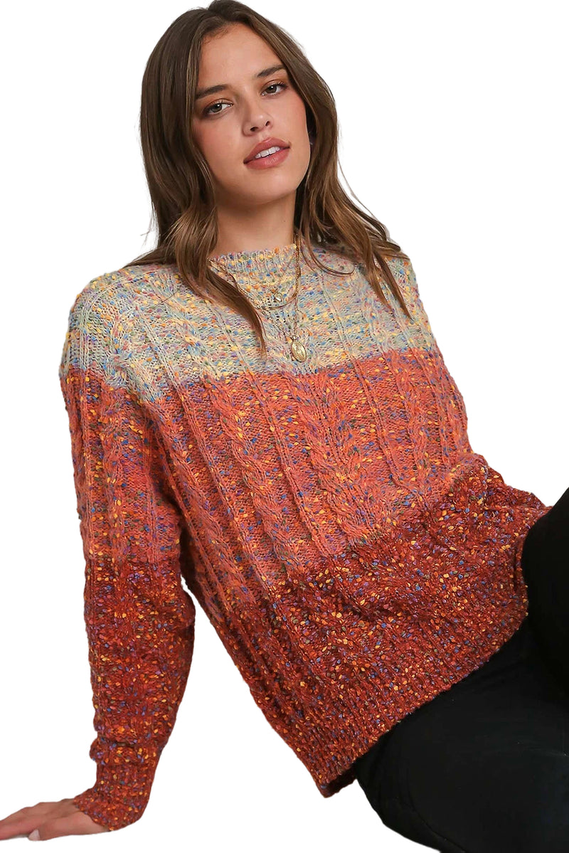 KaleaBoutique Colorful Confetti Wool Ball Knitted Sweater - KaleaBoutique.com