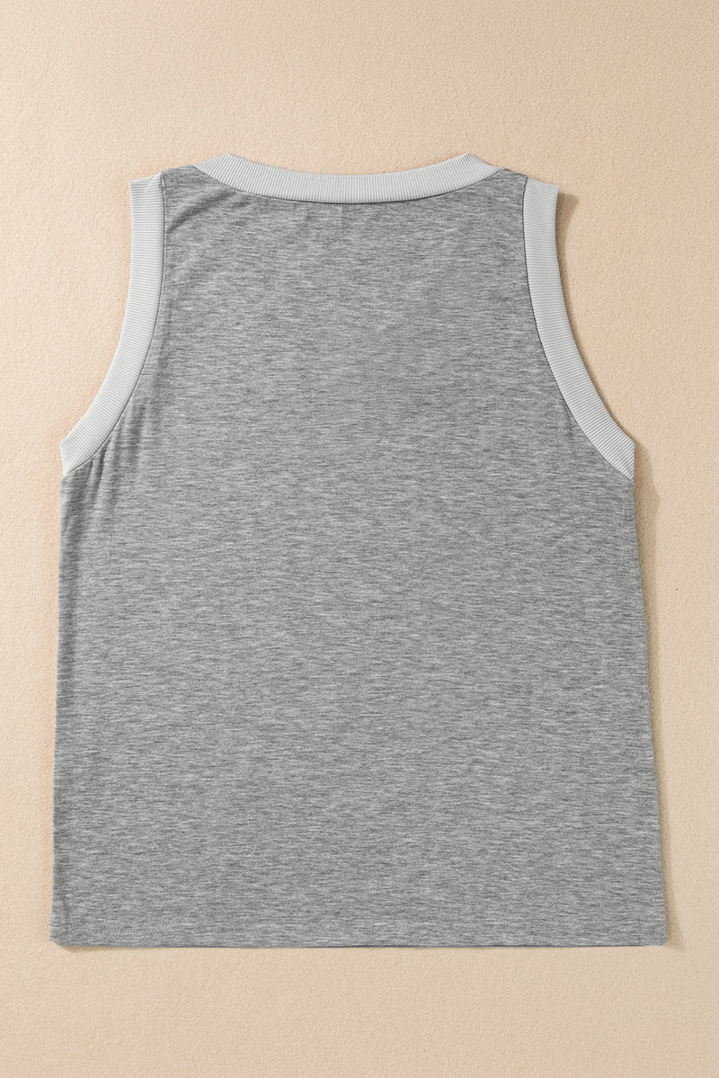 Ribbed V Neck Tank - KaleaBoutique.com