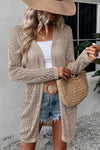 KaleaBoutique Stylish Solid Color Pointelle Knit Open Front Cardigan - KaleaBoutique.com