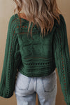 KaleaBoutique Hollow-out Cable Knit Cropped Sweater - KaleaBoutique.com