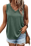 KaleaBoutique Comfortable Ribbed V Neck Tank - KaleaBoutique.com