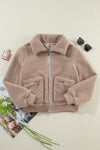 KaleaBoutique Zipper Pocketed Winter Fuzzy Jacket - KaleaBoutique.com