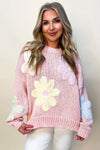 KaleaBoutique Petals & Threads Embroidered Floral Sweater - KaleaBoutique.com