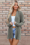 KaleaBoutique Stylish Beautiful Corded Open Front Knit Cardigan - KaleaBoutique.com