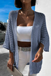 Hollow-out Bracelet Sleeve Knit Cardigan - KaleaBoutique.com