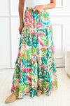 KaleaBoutique Abstract Printed High Waist Tiered Maxi Skirt - KaleaBoutique.com