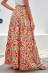 KaleaBoutique Beautiful Boho Floral Print Tiered Long Skirt - KaleaBoutique.com