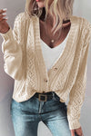 KaleaBoutique Open Knit Drop Shoulder Sweater Cardigan - KaleaBoutique.com