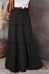 KaleaBoutique Frill Tiered Drawstring Waist Maxi Skirt - KaleaBoutique.com