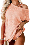 KaleaBoutique Stylish Loose Fit Pockets Short Sleeve Beach Cover Up - KaleaBoutique.com