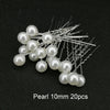 White Pearl 20 PC Hairpin Set, Wedding Pearl Bridal Hair Pins, One Size Pearl Minimalist Hair Pin Set - KaleaBoutique.com