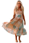 KaleaBoutique Boho Patchwork Print Square Neck Sundress - KaleaBoutique.com