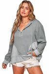 KaleaBoutique Contrast Patchwork Pullover Casual Hoodie - KaleaBoutique.com