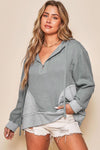 KaleaBoutique Contrast Patchwork Pullover Casual Hoodie - KaleaBoutique.com