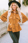 KaleaBoutique Flap Pocket Buttoned Jacket - KaleaBoutique.com