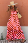 KaleaBoutique Geometric Print Loose Fit Sleeveless Maxi Dress - KaleaBoutique.com