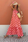 KaleaBoutique Geometric Print Loose Fit Sleeveless Maxi Dress - KaleaBoutique.com