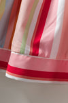 KaleaBoutique Rainbow Stripe Ruffles Ruched Tiered Dress - KaleaBoutique.com