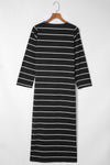 KaleaBoutique Striped Casual Slit Long Dress - KaleaBoutique.com