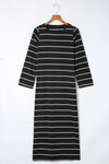 KaleaBoutique Striped Casual Slit Long Dress - KaleaBoutique.com