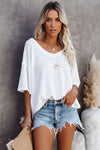 KaleaBoutique Stylish Waffle Knit Drop Shoulder Loose Top - KaleaBoutique.com